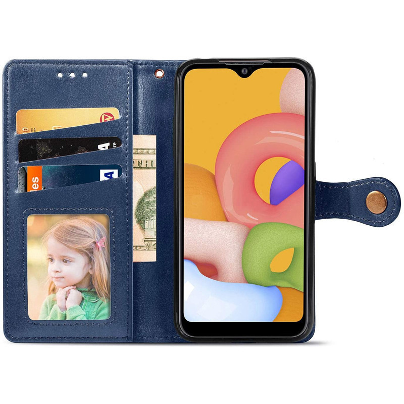 Чохол-книжка GETMAN Gallant шкіряний для ZTE Blade A3 2020- синій — изображение 2