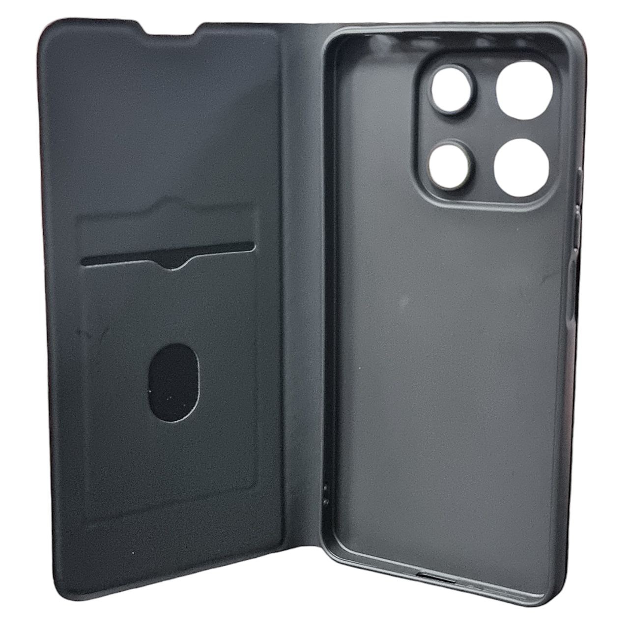 Чохол-книжка Skin Case для Xiaomi Redmi Note 13 4G- марсала — изображение 2