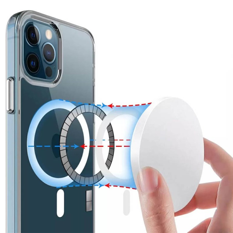 Накладка TPU Space Case with Magnetic для iPhone 12 Pro Max- прозорий — изображение 2