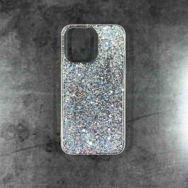 Накладка Fashion Shine для iPhone 13 Pro- блакитний