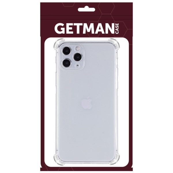 Накладка GETMAN посилені кути для iPhone 12 Pro Max- прозорий