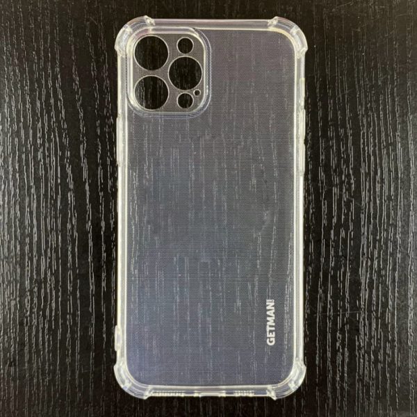 Накладка GETMAN посилені кути для iPhone 12 Pro- прозорий