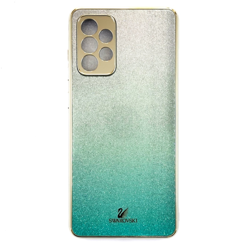Накладка Swarovski Full Camera для Samsung A72 / A725- бірюзовий