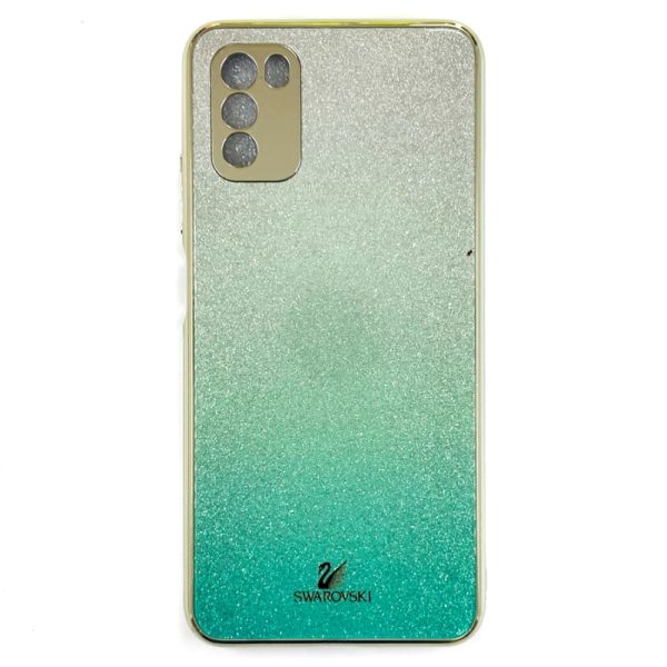 Накладка Swarovski Full Camera для Xiaomi Poco M3- бірюзовий