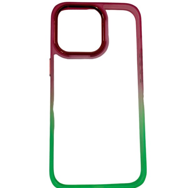 Накладка TPU+PC Fresh sip series для iPhone 11 Pro- салатово-рожевий
