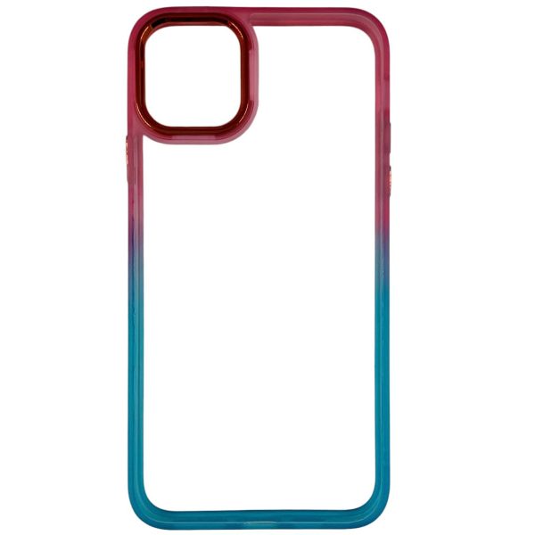 Накладка TPU+PC Fresh sip series для iPhone 12 Pro Max- бірюзово-рожевий