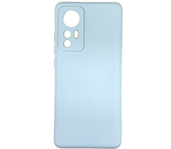 Накладка (з мікрофіброю) Soft Silk для Xiaomi 12 / 12X- блакитний