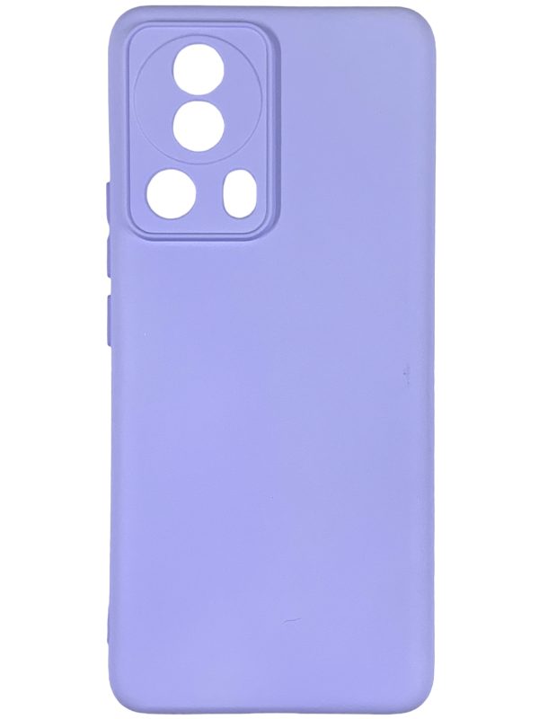 Накладка (з мікрофіброю) Silicone Cover Lakshmi Full Camera для Xiaomi 13 Lite- бузковий