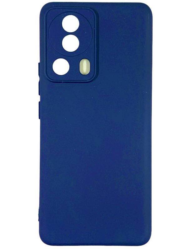 Накладка (з мікрофіброю) Silicone Cover Lakshmi Full Camera для Xiaomi 13 Lite- темно-синій
