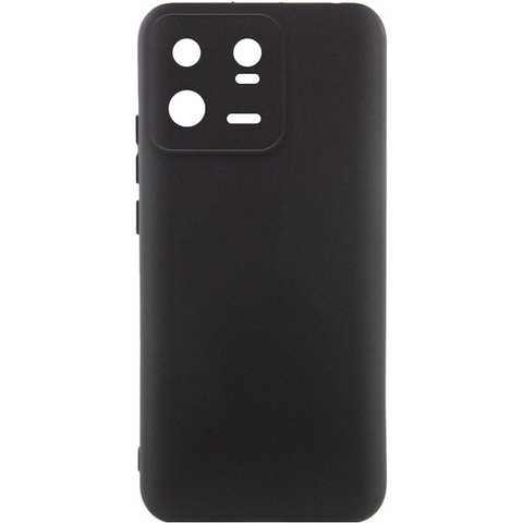 Накладка (з мікрофіброю) Silicone Cover Lakshmi Full Camera для Xiaomi 13 Pro- чорний