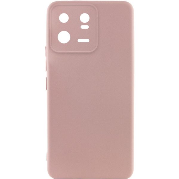 Накладка (з мікрофіброю) Silicone Cover Lakshmi Full Camera для Xiaomi 13 Pro- рожевий пісок