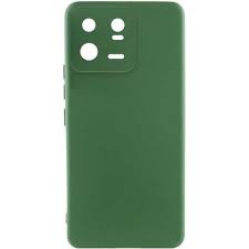 Накладка (з мікрофіброю) Silicone Cover Lakshmi Full Camera для Xiaomi 13 Pro- темно-зелений