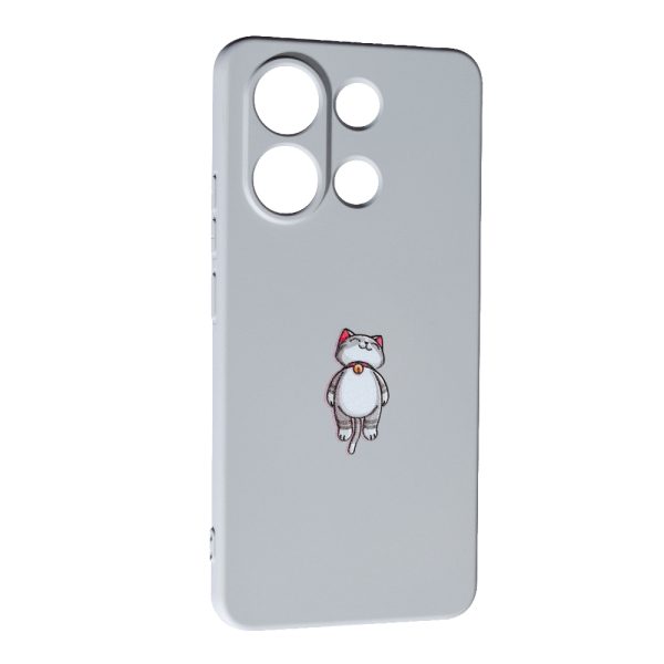 Накладка (з мікрофіброю) Case Art для Xiaomi Redmi Note 13 4G- Cat