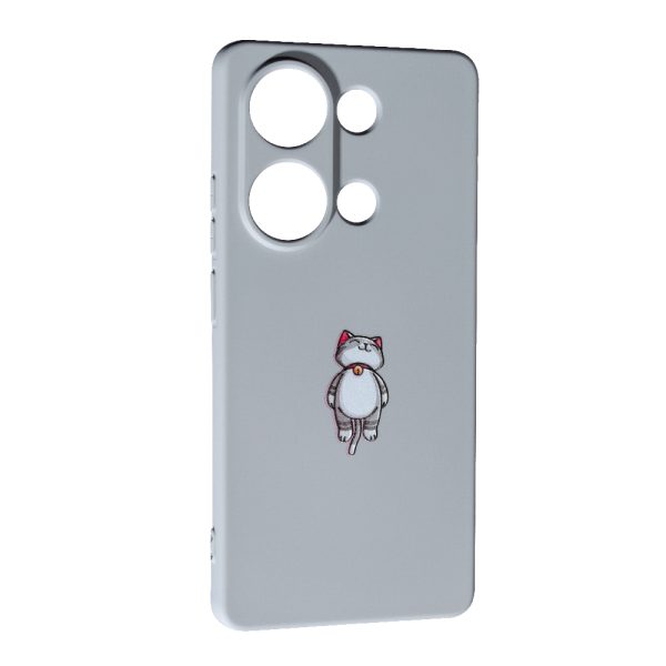 Накладка (з мікрофіброю) Case Art для Xiaomi Redmi Note 13 Pro 4G / Poco M6 Pro 4G / Redmi Note 14s- Cat