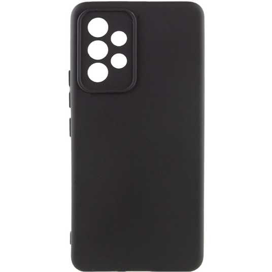 Накладка (з мікрофіброю) GETMAN Liquid Silk Full Camera для Samsung A51 / A515- чорний
