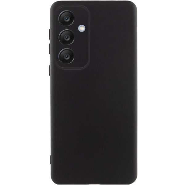Накладка (з мікрофіброю) GETMAN Liquid Silk Full Camera для Samsung S24 FE- чорний