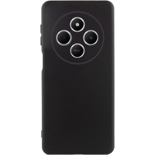 Накладка (з мікрофіброю) GETMAN Liquid Silk Full Camera для Xiaomi Redmi 14C / Redmi A4 / Poco C75- чорний