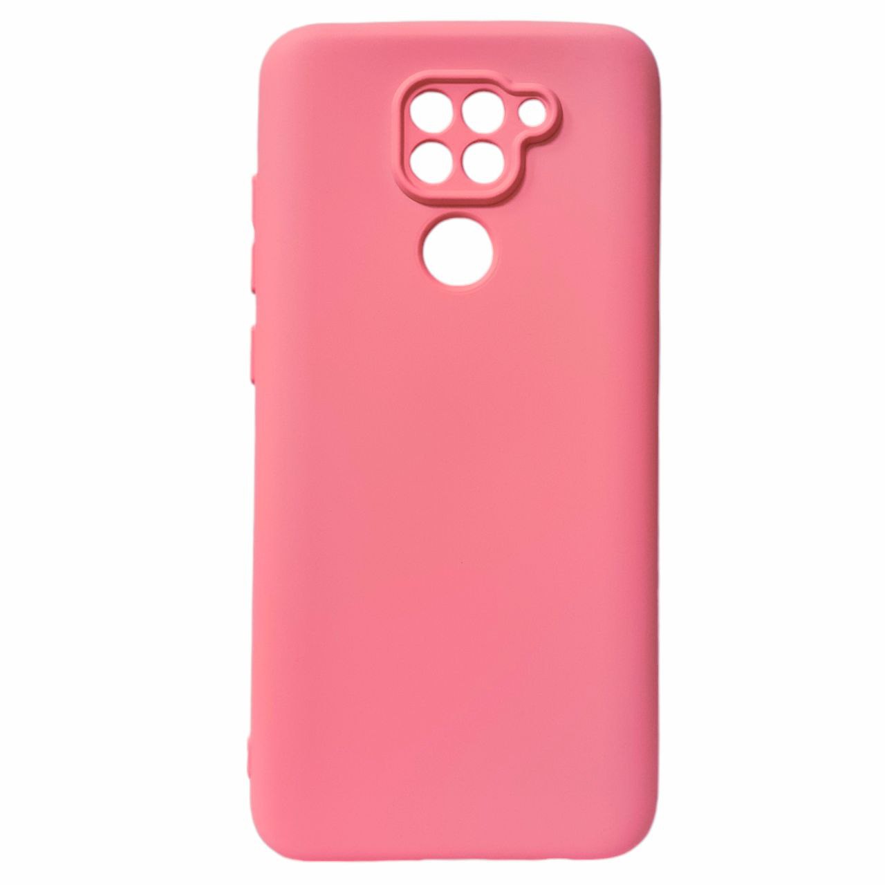 Накладка (з мікрофіброю) GETMAN Liquid Silk Full Camera для Xiaomi Redmi Note 9- рожевий