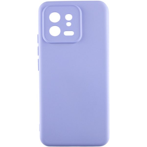 Накладка (з мікрофіброю) Silicone Cover Lakshmi Full Camera для Xiaomi 13- бузковий
