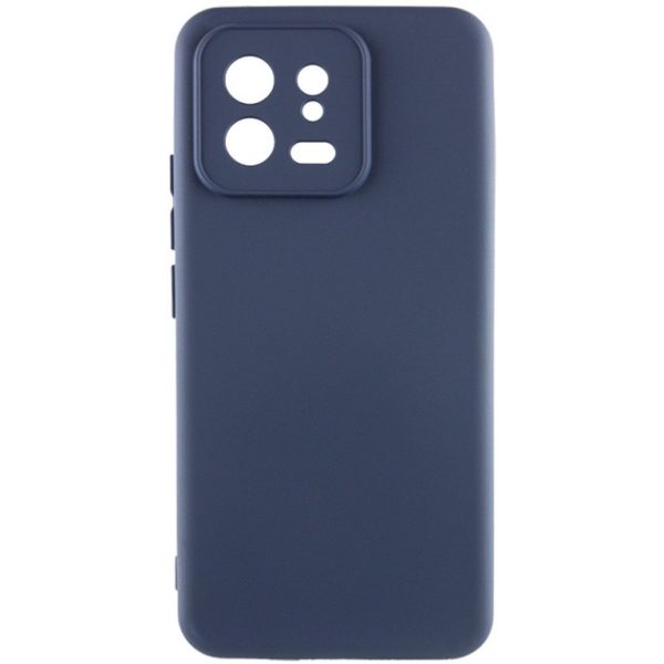 Накладка (з мікрофіброю) Silicone Cover Lakshmi Full Camera для Xiaomi 13- темно-синій