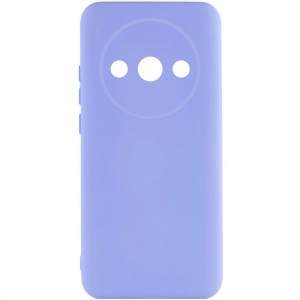 Накладка (з мікрофіброю) Soft Silk для Xiaomi Redmi A3 / Poco C61- блакитний