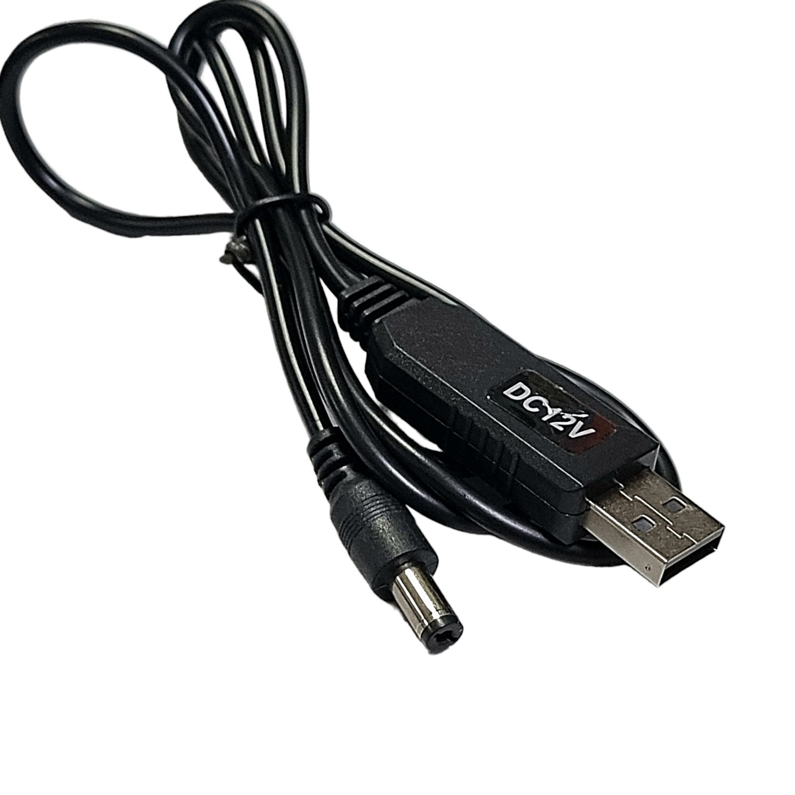 Кабель живлення для роутера / модема USB-DC 5.5 з 5V на 12V (з перетворювачем) AAA