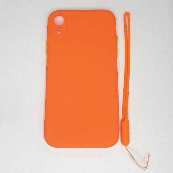 Накладка TPU Square Full Camera для iPhone XR- помаранчевий