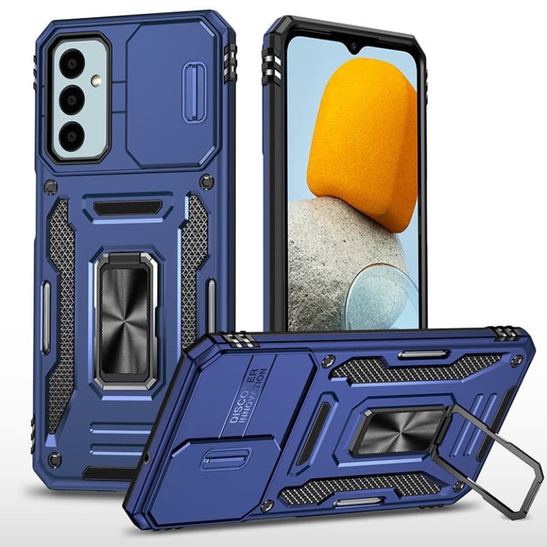 Протиударний чохол Camshield Army Ring для Samsung A24 4G- темно-синій