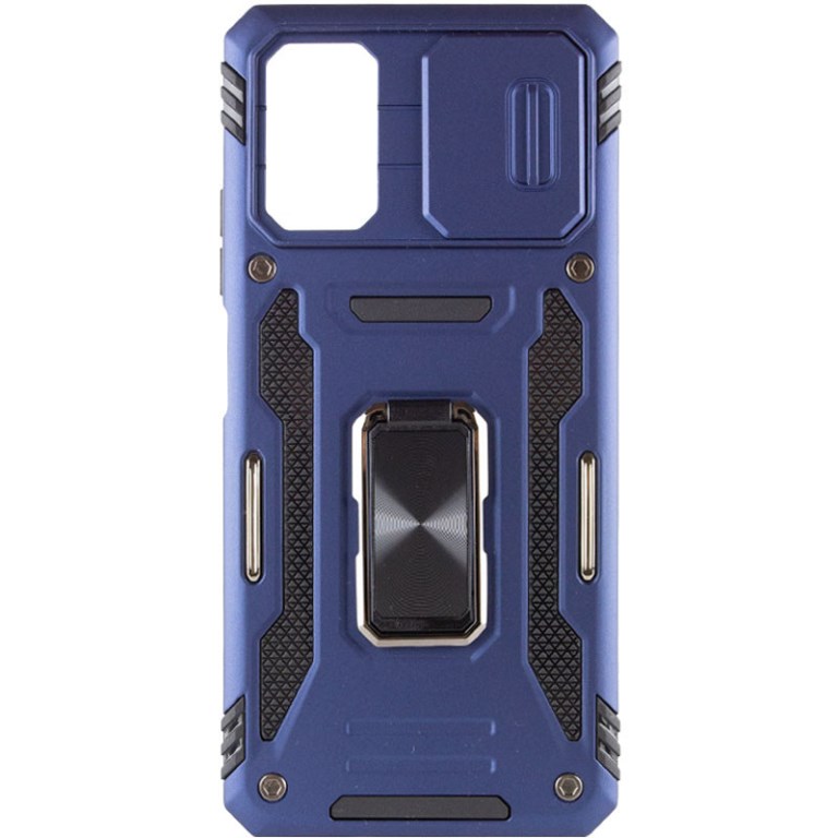 Протиударний чохол Camshield Army Ring для Xiaomi Redmi Note 12 Pro 5G / Poco X5 Pro 5G- темно-синій — изображение 2