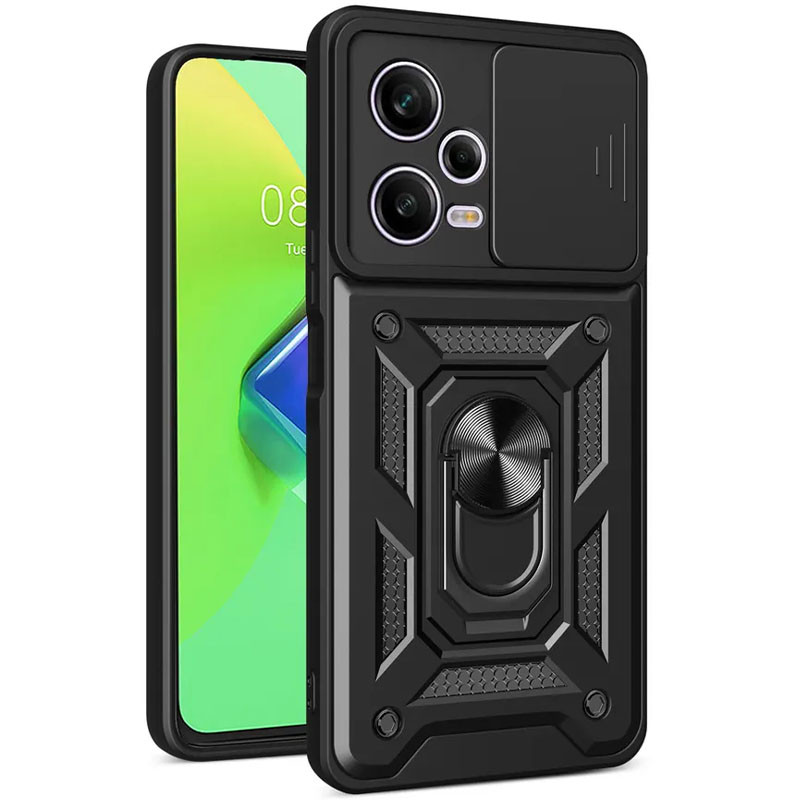 Протиударний чохол Camshield Serge Ring для Xiaomi Redmi Note 12 Pro Plus 5G- чорний