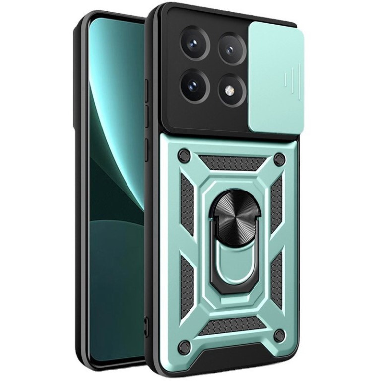 Протиударний чохол Camshield Serge Ring для Xiaomi Redmi Note 13 Pro 5G / Poco X6- зелений