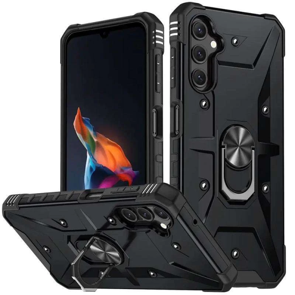 Протиударний чохол Pathfinder Ring для Samsung S23 FE- чорний