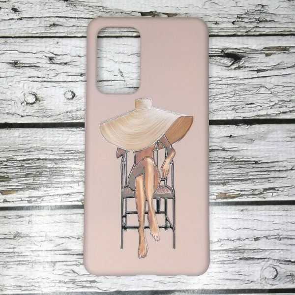 Накладка (з мікрофіброю) Case Art для Samsung A52/A525- рожевий пісок