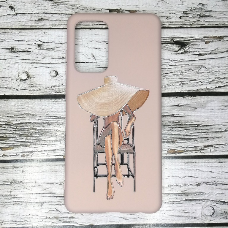 Накладка (з мікрофіброю) Case Art для Samsung A52/A525- рожевий пісок