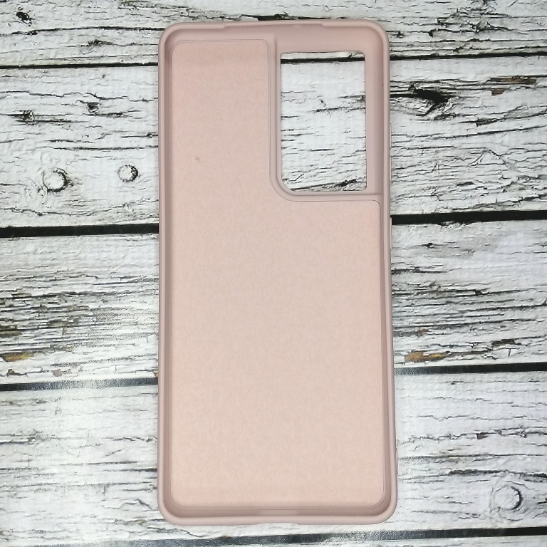 Накладка (з мікрофіброю) Case Art для Samsung S21 Ultra- рожевий пісок — изображение 2