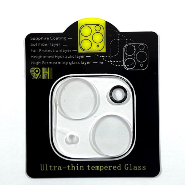 Скло захисне на камеру Full Block для iPhone 13 mini / iPhone 13- прозоре
