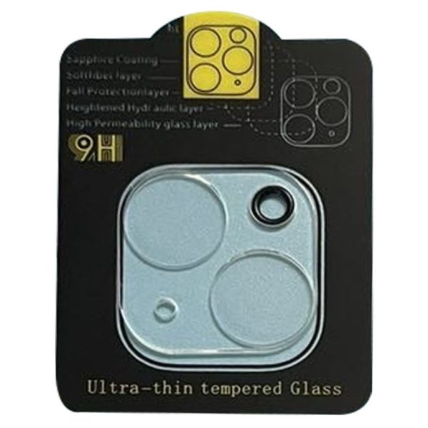 Скло захисне на камеру Full Block для iPhone 15 (6.1`) / 15 Plus (6.7`)- прозоре