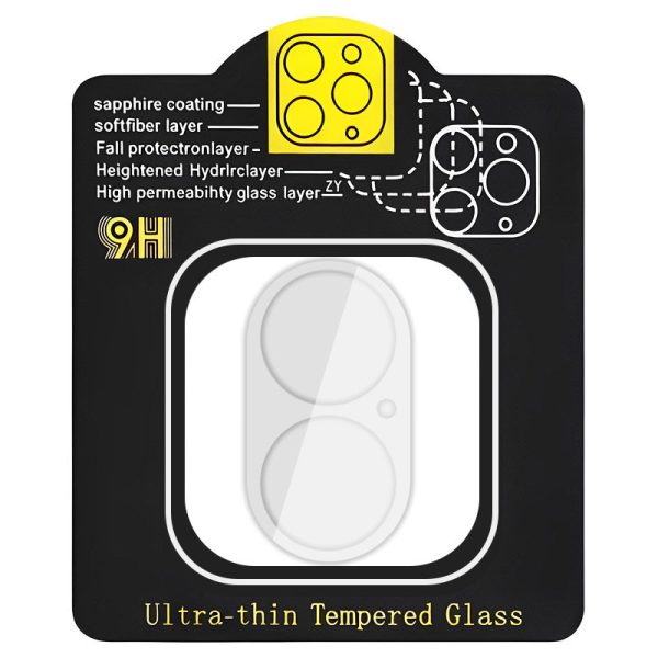 Скло захисне на камеру Full Block для iPhone 16 Plus / 16- прозоре