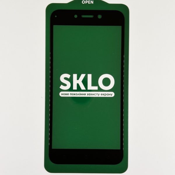 Скло захисне SKLO 5D (full glue) для Oppo A71- чорний