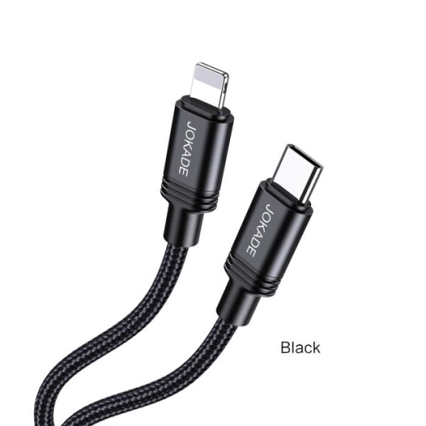 USB-C кабель Jokade JA034 QIANFAN Type-C to Lightning PD30W- чорний