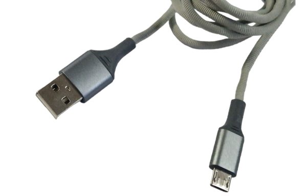 USB кабель Aspor AC-11 Micro 2.4A/1.2м- сірий