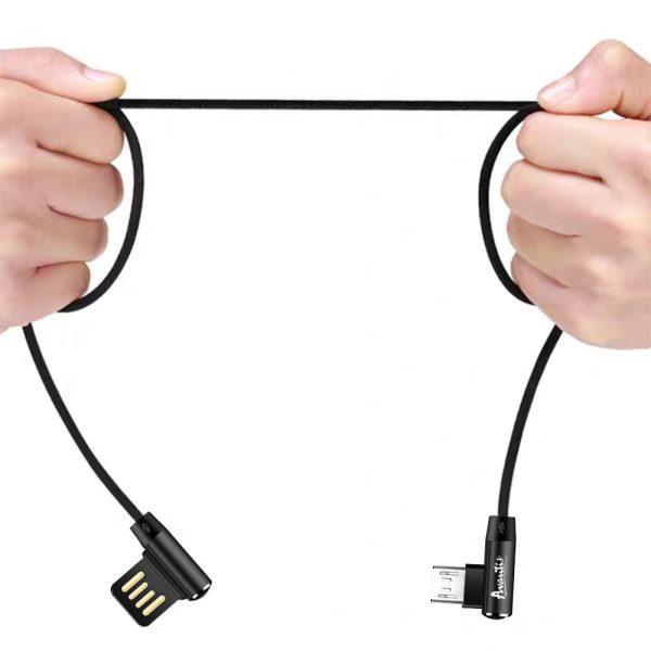 USB кабель Avantis AC-47m L-Shape Micro- чорний