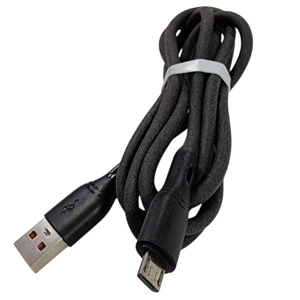 USB кабель Jokade JA035 JINKE series Sillicone (5A/1m) Micro- чорний