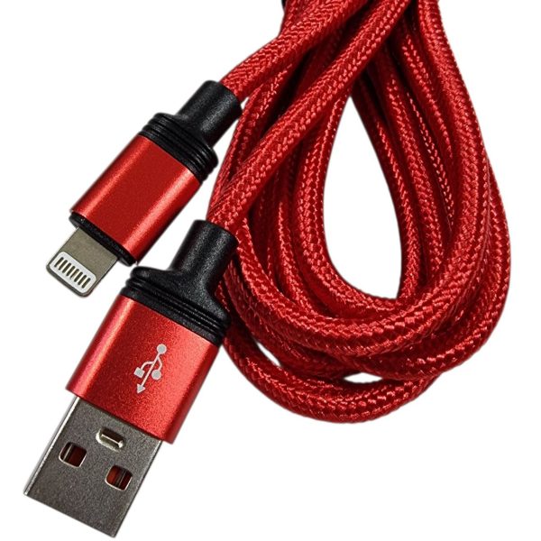 USB кабель Jokade JA041 Lightning 5A smart charging (2m)- червоний