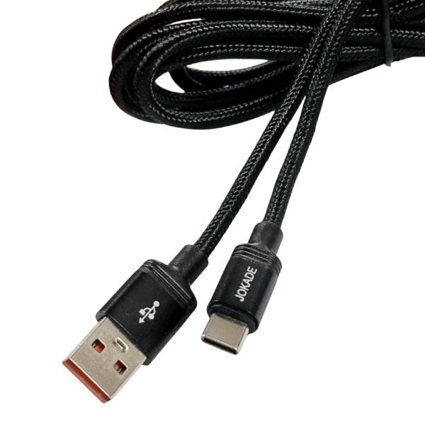 USB кабель Jokade JA041 Type-C 5A smart charging (2m)- чорний