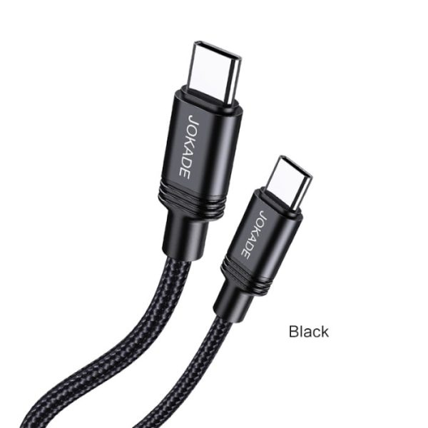 USB кабель Jokade JA041 Type-C to Type-C PD100W smart charging (2m)- чорний