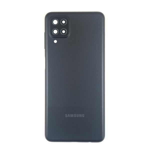 Задня кришка для Samsung A12 / A125 / A127 (зі склом камери) Black