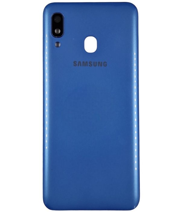 Задня кришка для Samsung A30 / A305 (зі склом камери) Blue