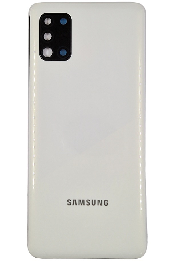 Задня кришка для Samsung A31 / A315 (зі склом камери) White