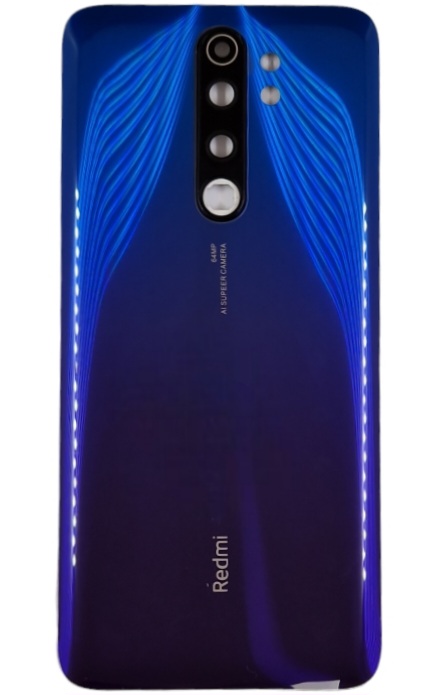 Задня кришка для Xiaomi Redmi Note 8 Pro (зі склом камери) Lite Blue